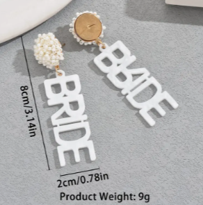 Bride Statement Earrings image 3