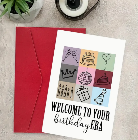 "Welcome to Your Birthday Era" Taylor Swift-Inspired Card image 2
