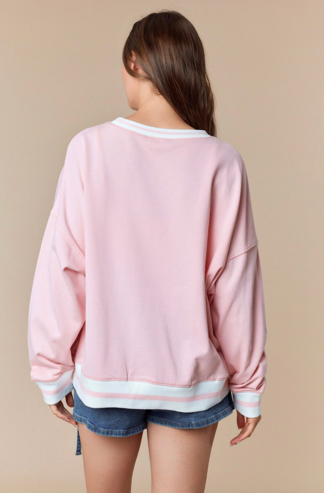 Pink Bow Ghost Sweatshirt image 4