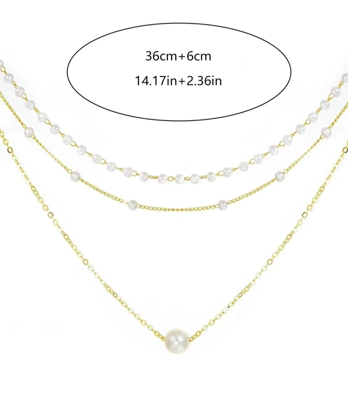 Pearl Layered Necklace image 3