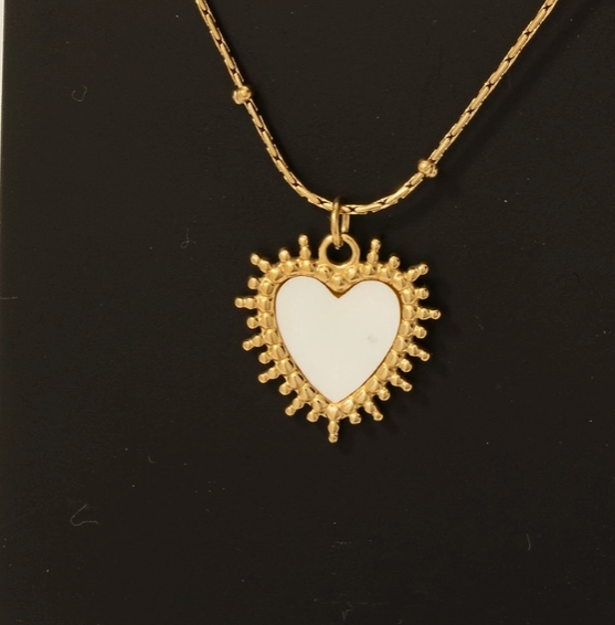Golden Soleil Heart Necklace image 1