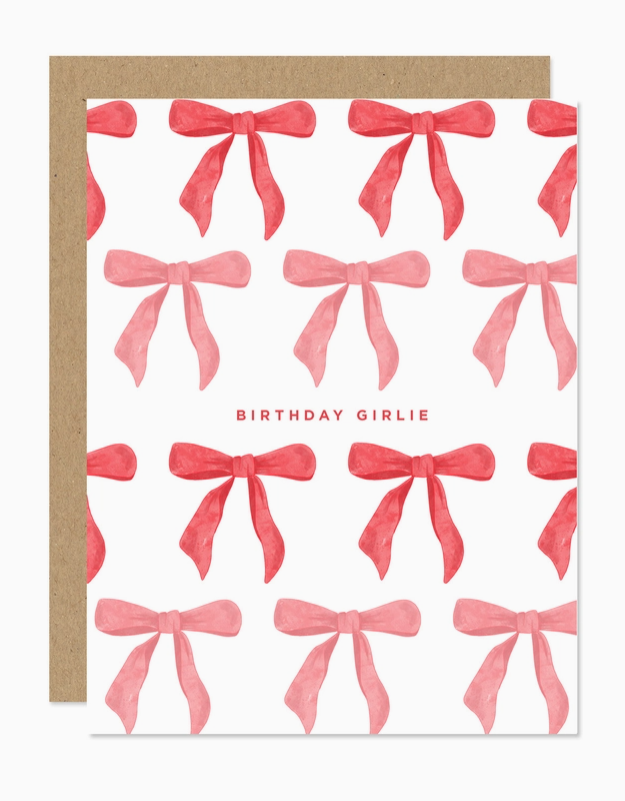 “Birthday Girlie” Bow Card image 0