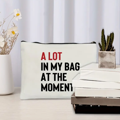 "A Lot in My Bag at the Moment” Zipper Pouch image 1