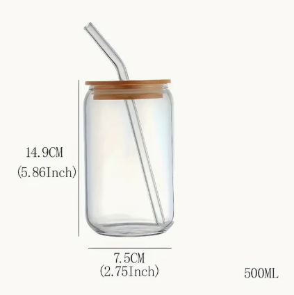 In My Bride Era” Glass Can Cup – 16oz (500ml) image 1