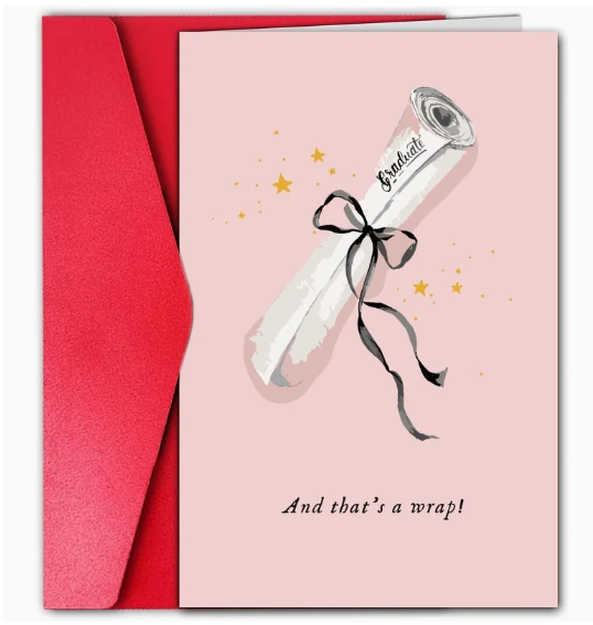🎓 "And That’s a Wrap" Graduation Card – Cute & Classy! 🎓 image 2