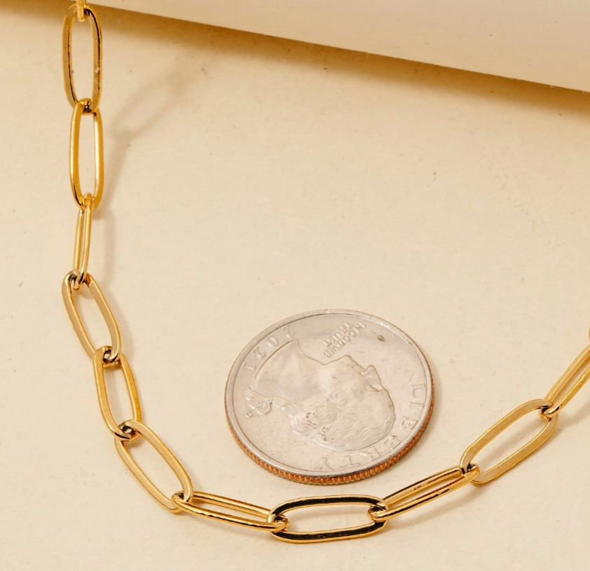 Paperclip Chain Necklace 🔗✨ image 1