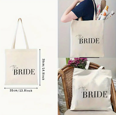 "The Bride" Canvas Tote Bag image 3