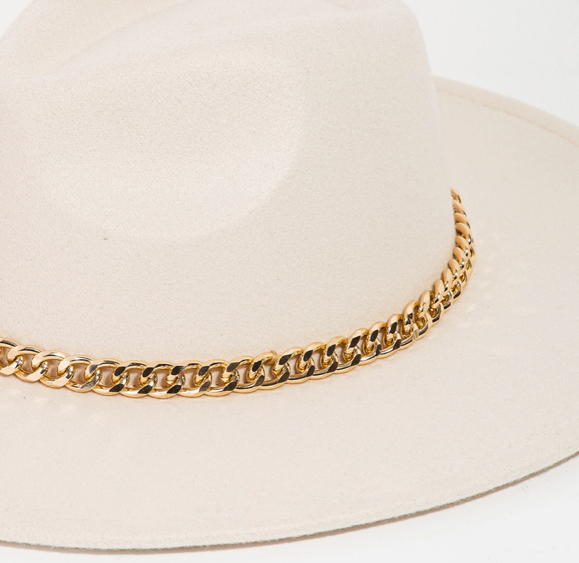 Chic Chain-Banded Felt Hat image 4