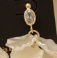 Pearl Petal Drop Earrings image 1