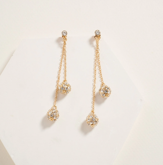 “Midnight Sparkle” Crystal Drop Earrings image 0