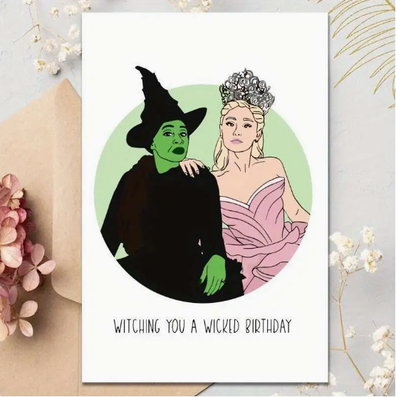 Wishing You a Wicked Birthday" Card – A Magical Celebration! ✨🧹 image 0