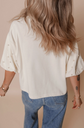 Pearl Puff Sleeve Top – Ivory image 2