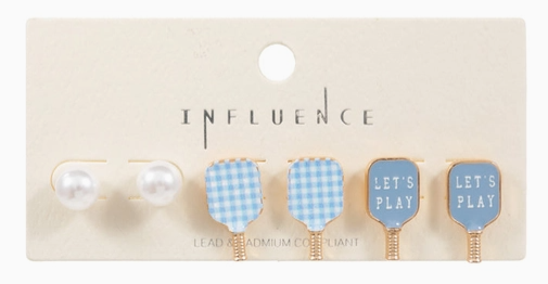 🎀 Let’s Play Pickleball Earring Trio Set – 4 Style Options! image 8