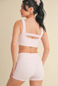 Gingham Ruffle Back Sports Bra image 6