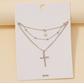 Layered Cross Necklace ✝️✨ image 2