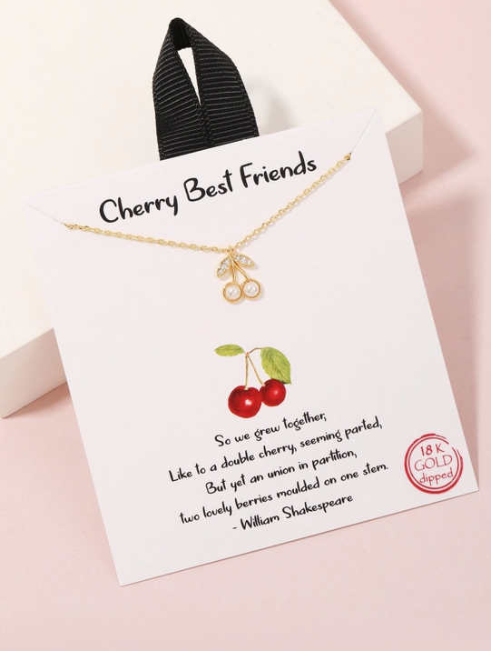 Cherry Best Friends Necklace image 0
