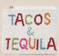 🌮 “Tacos & Tequila” Beaded Coin Purse – Fiesta Vibes Edition 🍹 image 0