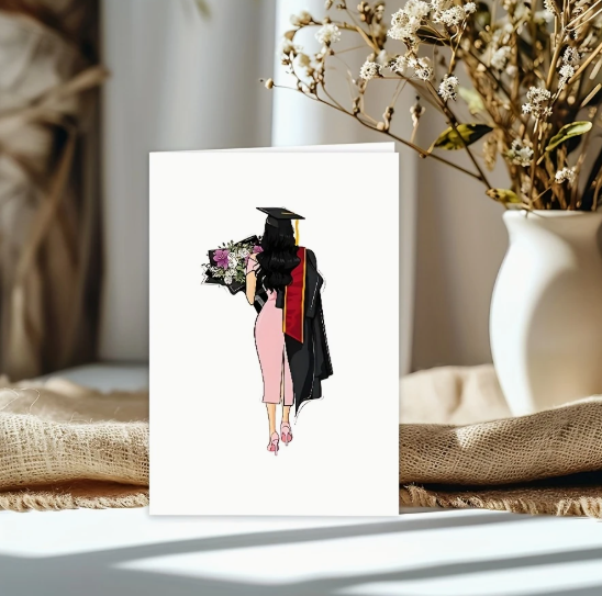 🎓 Elegant Graduation Greeting Card 🌸✨ image 2