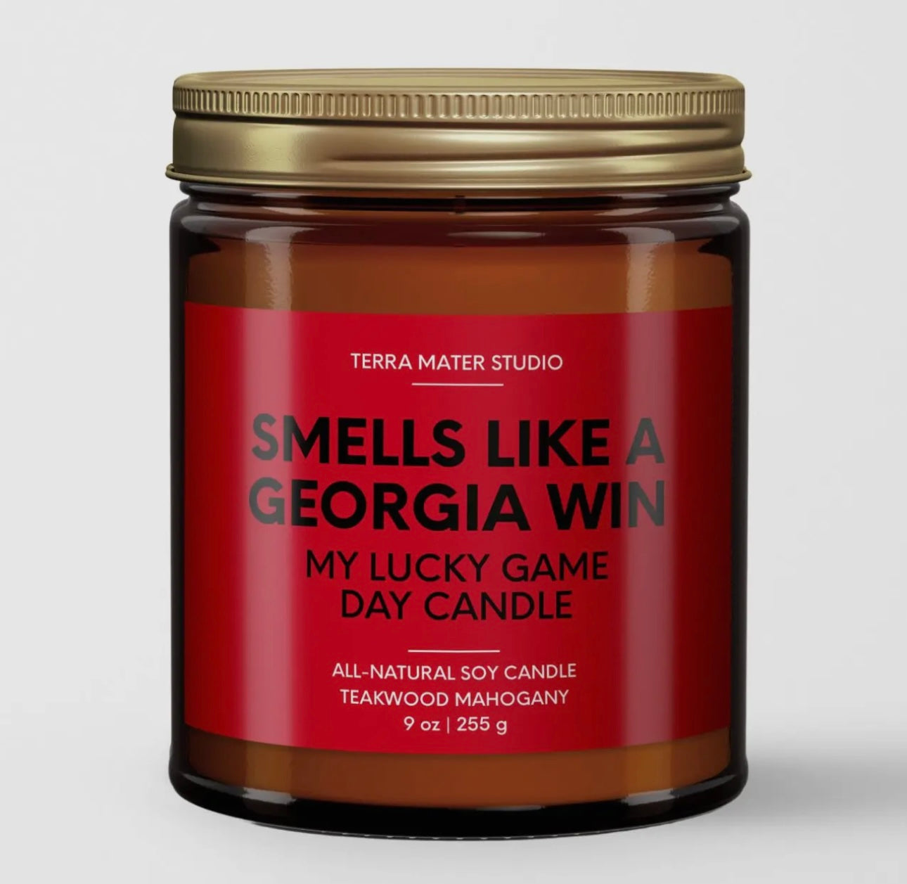 Smells Like a Georgia Win – Apple Bourbon Candle 🍎🥃 image 0