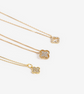 Golden Clover Crystal Necklace image 3