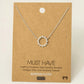 Radiant Sunburst Circle Necklace image 1