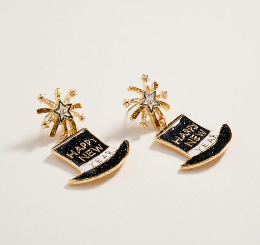 “Midnight Countdown” New Year’s Earrings image 1