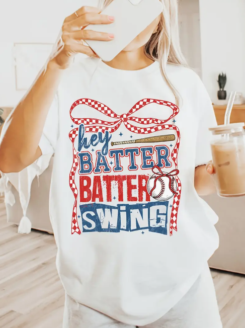 "Hey Batter Batter Swing" Graphic Tee image 1