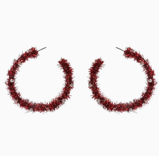 “Tinsel Twist” Holiday Hoops image 1