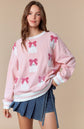 Pink Bow Ghost Sweatshirt image 2