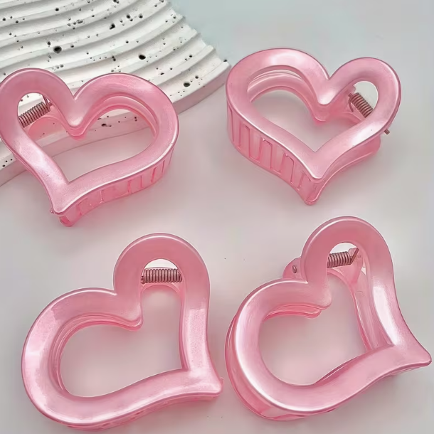 Pink Heart Hairclip image 2