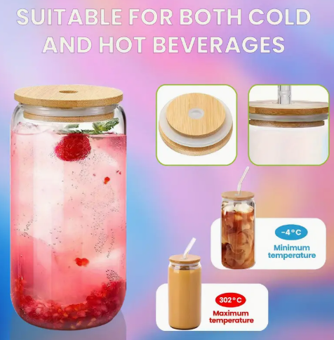 In My Bride Era” Glass Can Cup – 16oz (500ml) image 2