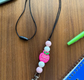 School Counselor Beaded Lanyard – “Work of Love” Design image 1