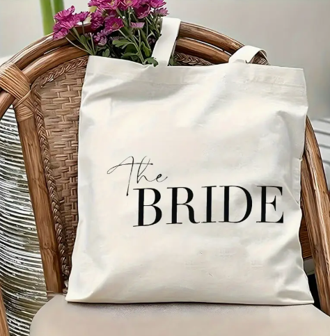 "The Bride" Canvas Tote Bag image 1