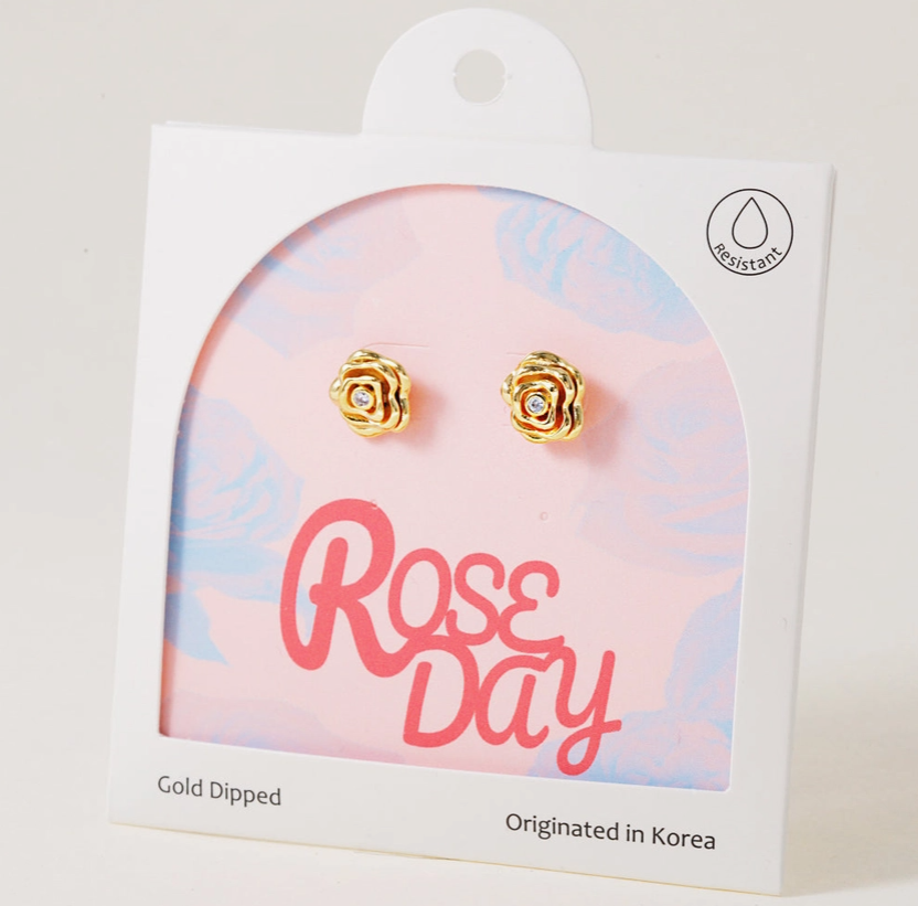 Rose Day Earrings 🌹 image 0