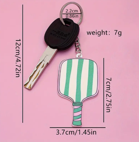 ✨ Game, Set, Match: Pickleball Paddle Keychains! ✨ image 4