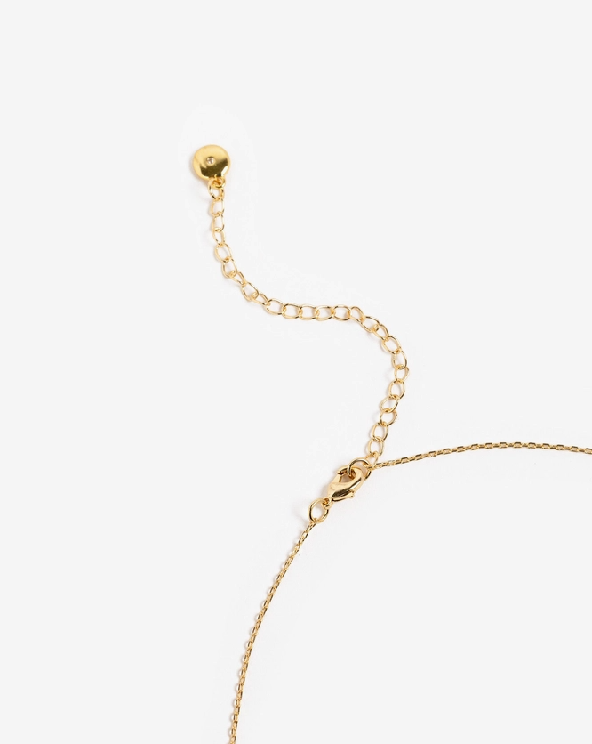 Golden Clover Crystal Necklace image 2