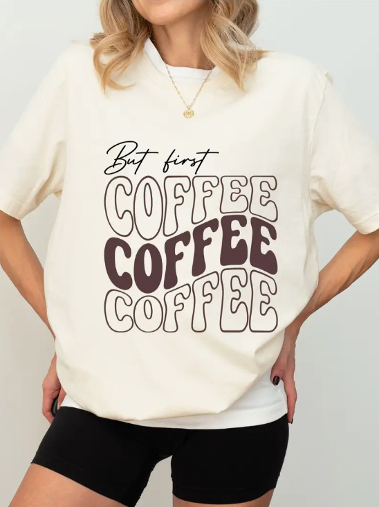 "But First, Coffee Coffee Coffee" T-Shirt image 2