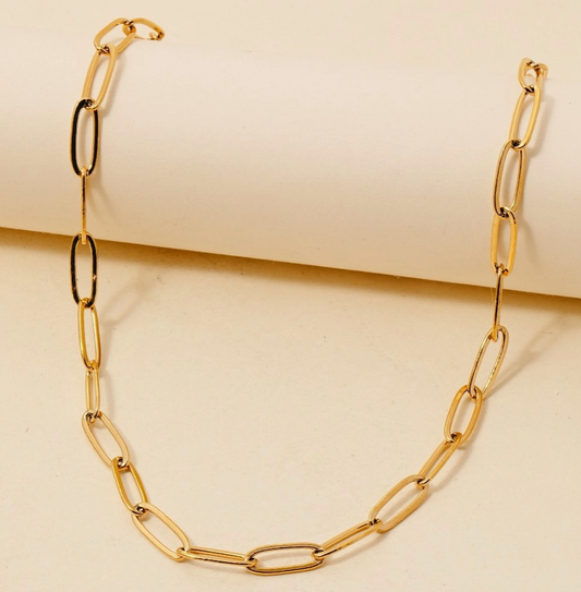 Paperclip Chain Necklace 🔗✨ image 0