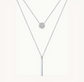 Layered Sterling Silver Necklace image 2