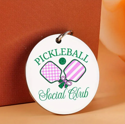 Pickleball Social Club Keychain image 1