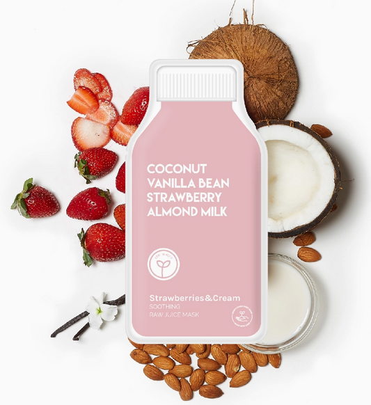 Strawberries and Cream Soothing Raw Juice Sheet Mask image 0