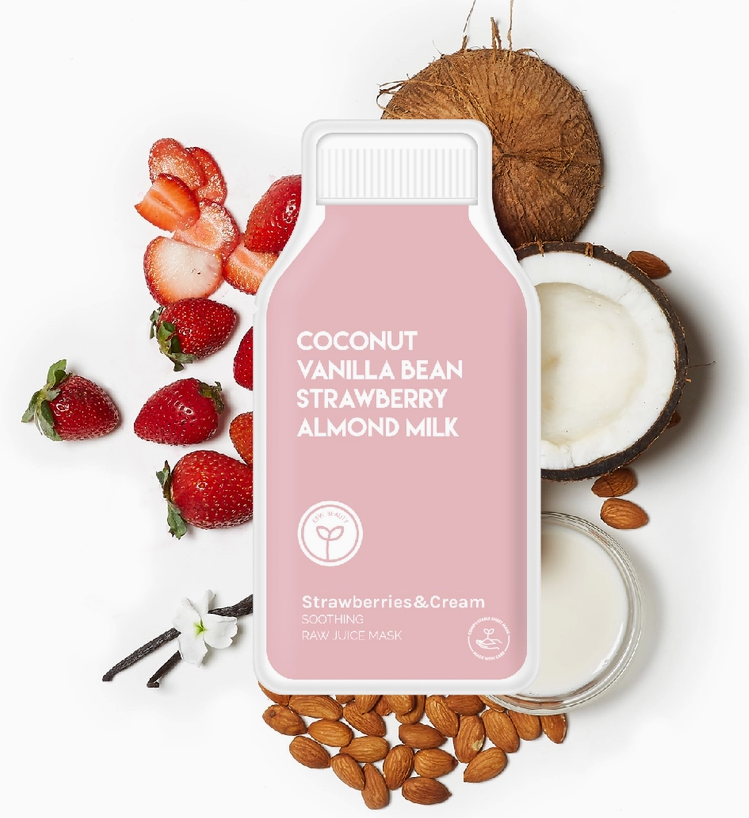 Strawberries and Cream Soothing Raw Juice Sheet Mask image 0