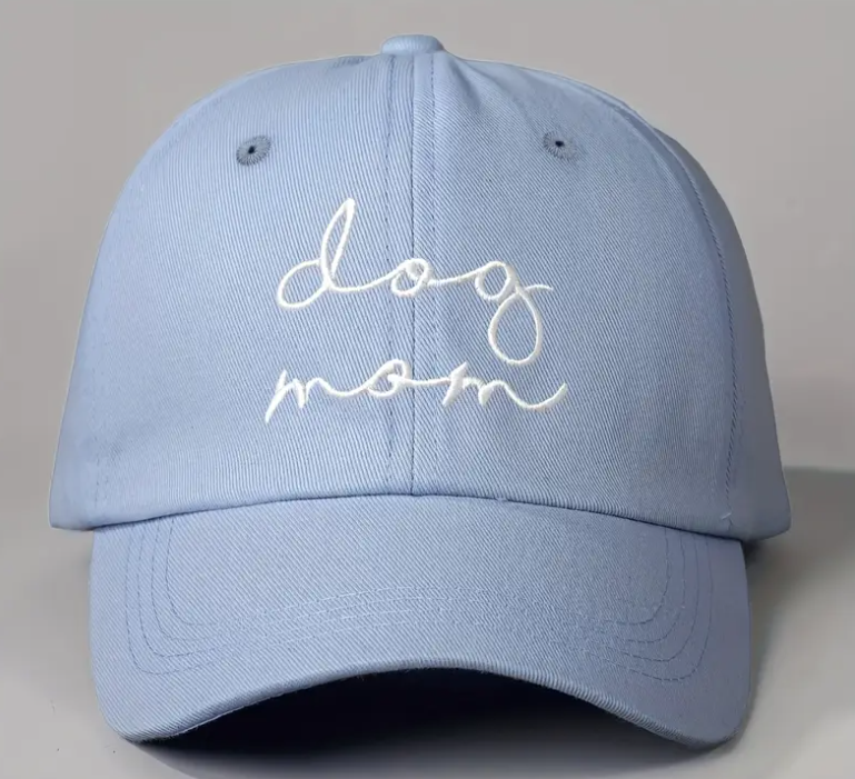 “Dog Mom” Embroidered Hat 🐾 image 1