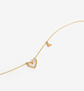 Double Heart Dainty Necklace image 3
