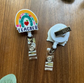 Rainbow “Teacher” Badge Reel – Handmade & Full of Classroom Joy image 1