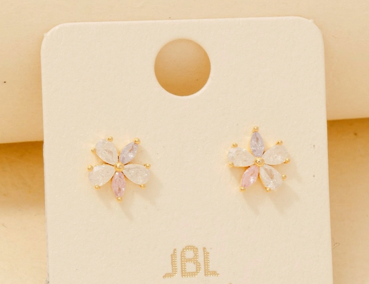 Pastel Bloom Stud Earrings image 0