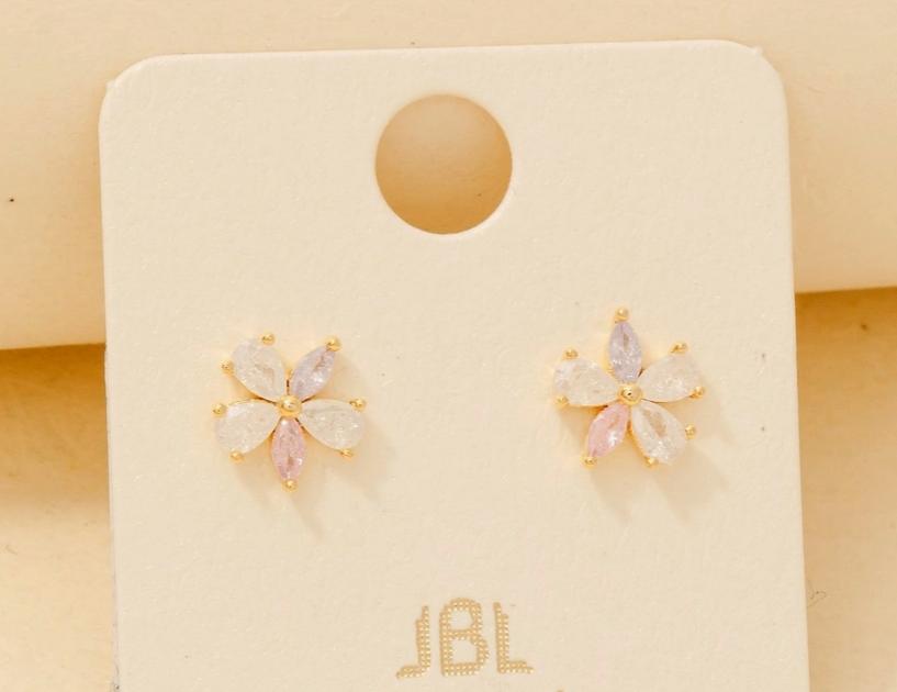 Pastel Bloom Stud Earrings image 0