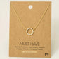 Radiant Sunburst Circle Necklace image 2