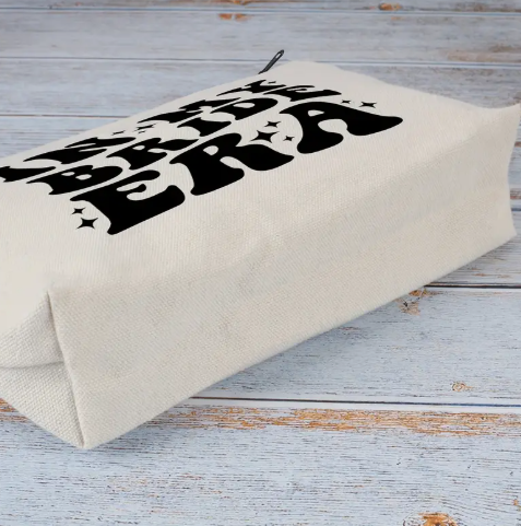 “In My Bride Era” Makeup Bag image 1