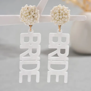 Bride Statement Earrings image 2